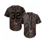 Men's San Diego Padres #32 Franmil Reyes Authentic Camo Realtree Collection Flex Base Baseball Jersey