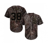 Men's San Diego Padres #38 Aaron Loup Authentic Camo Realtree Collection Flex Base Baseball Jersey