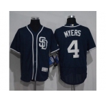 San Diego Padres #4 Wil Myers Navy Blue Flexbase Authentic Collection Stitched MLB Jersey