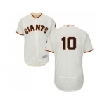 Men San Francisco Giants #10 Evan Longoria Cream Flexbase Authentic Collection Stitched Baseball Jersey