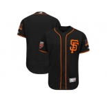 Men San Francisco Giants Customized Majestic Black 2018 Spring Training Flex Base Team Jersey