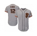 Men's Majestic San Francisco Giants #12 Joe Panik Gray Flexbase Authentic Collection MLB Jersey