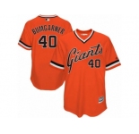 Men's Majestic San Francisco Giants #40 Madison Bumgarner Authentic Orange 1978 Turn Back The Clock MLB Jersey