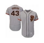 Men's Majestic San Francisco Giants #43 Ricky Romero Gray Flexbase Authentic Collection MLB Jersey