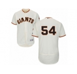 Men's Majestic San Francisco Giants #54 Sergio Romo Cream Flexbase Authentic Collection MLB Jersey