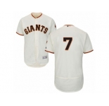 Men's Majestic San Francisco Giants #7 Gregor Blanco Cream Flexbase Authentic Collection MLB Jersey