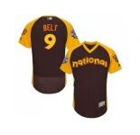Men's Majestic San Francisco Giants #9 Matt Williams Brown 2016 All-Star National League BP Authentic Collection Flex Base MLB Jersey