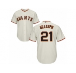 San Francisco Giants #21 Conor Gillaspie Cream Cool Base Stitched Baseball Jersey