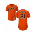 San Francisco Giants #21 Conor Gillaspie Orange Men's Flexbase Collection Stitched Baseball Jersey