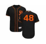 San Francisco Giants #48 Pablo Sandoval Black Flexbase Authentic Collection MLB Jersey
