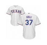 Texas Rangers #37 Jason Grilli Replica White Home Cool Base MLB Jersey