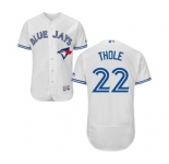 Men Toronto Blue Jays #22 josh thole Majestic White Flexbase Authentic Collection Player Jersey