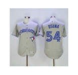 Men Toronto Blue Jays #54 Roberto Osuna Majestic Gray Flexbase Authentic Collection Player Jersey