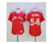 Men Toronto Blue Jays #54 Roberto Osuna Majestic Red Flexbase Authentic Collection Player Jersey