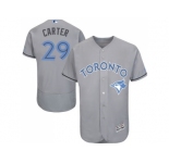 Toronto Blue Jays #29 Joe Carter Grey Flexbase Authentic Collection 2016 Father's Day Stitched Baseball Jersey