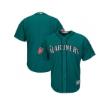 Men Seattle Mariners Customized Majestic Aqua 2018 Spring Training Cool Base Team Jersey