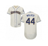 Men's Majestic Seattle Mariners #44 Taijuan Walker Cream Flexbase Authentic Collection MLB Jersey