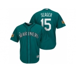 Men's Seattle Mariners #15 Kyle Seager 2017 Spring Training Cool Base Stitched MLB Jersey