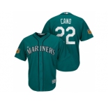 Men's Seattle Mariners #22 Robinson Cano 2017 Spring Training Cool Base Stitched MLB Jersey