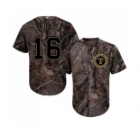 Men's Majestic Texas Rangers #16 Ryan Rua Authentic Camo Realtree Collection Flex Base MLB Jersey