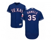 Men's Majestic Texas Rangers #35 Cole Hamels Royal Blue Flexbase Authentic Collection MLB Jersey