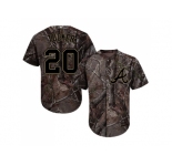Men Atlanta Braves #20 Preston Tucker Camo Realtree Collection Cool Base Stitched MLB Jersey