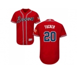 Men Atlanta Braves #20 Preston Tucker Red Flexbase Authentic Collection Stitched MLB Jersey
