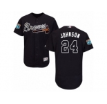 Men's Majestic Atlanta Braves #24 Kelly Johnson Blue Flexbase Authentic Collection MLB Jersey