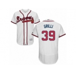 Men's Majestic Atlanta Braves #39 Jason Grilli White Flexbase Authentic Collection MLB Jersey