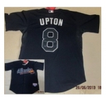 mlb jerseys atlanta braves #8 upton black[cool base]