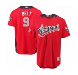 Youth Majestic San Francisco Giants #9 Brandon Belt Game Red National League 2018 MLB All-Star MLB Jersey