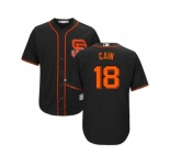 Youth San Francisco Giants #18 Matt Cain Black Alternate Cool Base Stitched MLB Jersey