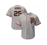 Youth San Francisco Giants #25 Barry Bonds Grey Road 2 Cool Base Stitched MLB Jersey