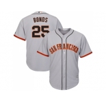 Youth San Francisco Giants #25 Barry Bonds Grey Road Cool Base Stitched MLB Jersey