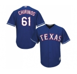 Youth Majestic Texas Rangers #61 Robinson Chirinos Replica Royal Blue Alternate 2 Cool Base MLB Jersey