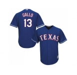 Youth Texas Rangers #13 Joey Gallo Blue Cool Base Stitched MLB Jersey
