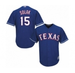 Youth Texas Rangers #15 Nick Solak Authentic Royal Blue Alternate 2 Cool Base Baseball Player Jersey