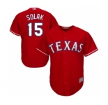 Youth Texas Rangers #15 Nick Solak Replica Red Alternate Cool Base Baseball Player Jersey