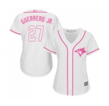 Women's Toronto Blue Jays #27 Vladimir Guerrero Jr. Replica White Fashion Cool Base Baseball Jersey