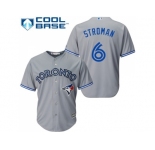 Youth Toronto Blue Jays #6 Marcus Stroman Grey Cool Base Stitched MLB Jersey