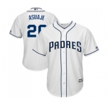 Youth Majestic San Diego Padres #20 Carlos Asuaje Replica White Home Cool Base MLB Jersey