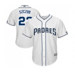 Youth Majestic San Diego Padres #23 Matt Szczur Replica White Home Cool Base MLB Jersey