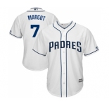 Youth Majestic San Diego Padres #7 Manuel Margot Replica White Home Cool Base MLB Jersey