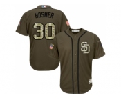 Youth San Diego Padres #30 Eric Hosmer Green Salute to Service Stitched MLB Jersey