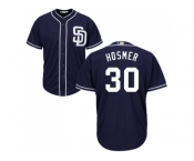 Youth San Diego Padres #30 Eric Hosmer Navy blue Cool Base Stitched MLB Jersey