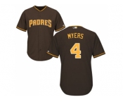 Youth San Diego Padres #4 Wil Myers Brown Cool Base Stitched MLB Jersey