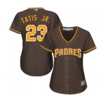 Women's San Diego Padres #23 Fernando Tatis Jr. Authentic Brown Alternate Cool Base Baseball Jersey