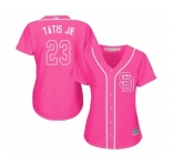 Women's San Diego Padres #23 Fernando Tatis Jr. Authentic Pink Fashion Cool Base Baseball Jersey