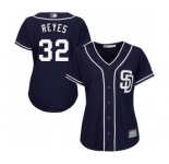 Women's San Diego Padres #32 Franmil Reyes Authentic Navy Blue Alternate 1 Cool Base Baseball Jersey