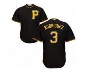 Youth Majestic Pittsburgh Pirates #3 Sean Rodriguez Replica Black Alternate Cool Base MLB Jersey